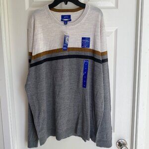 APT.9 Mens Seriously Soft Merino Wool Long Sleeve Sweater XL NWT